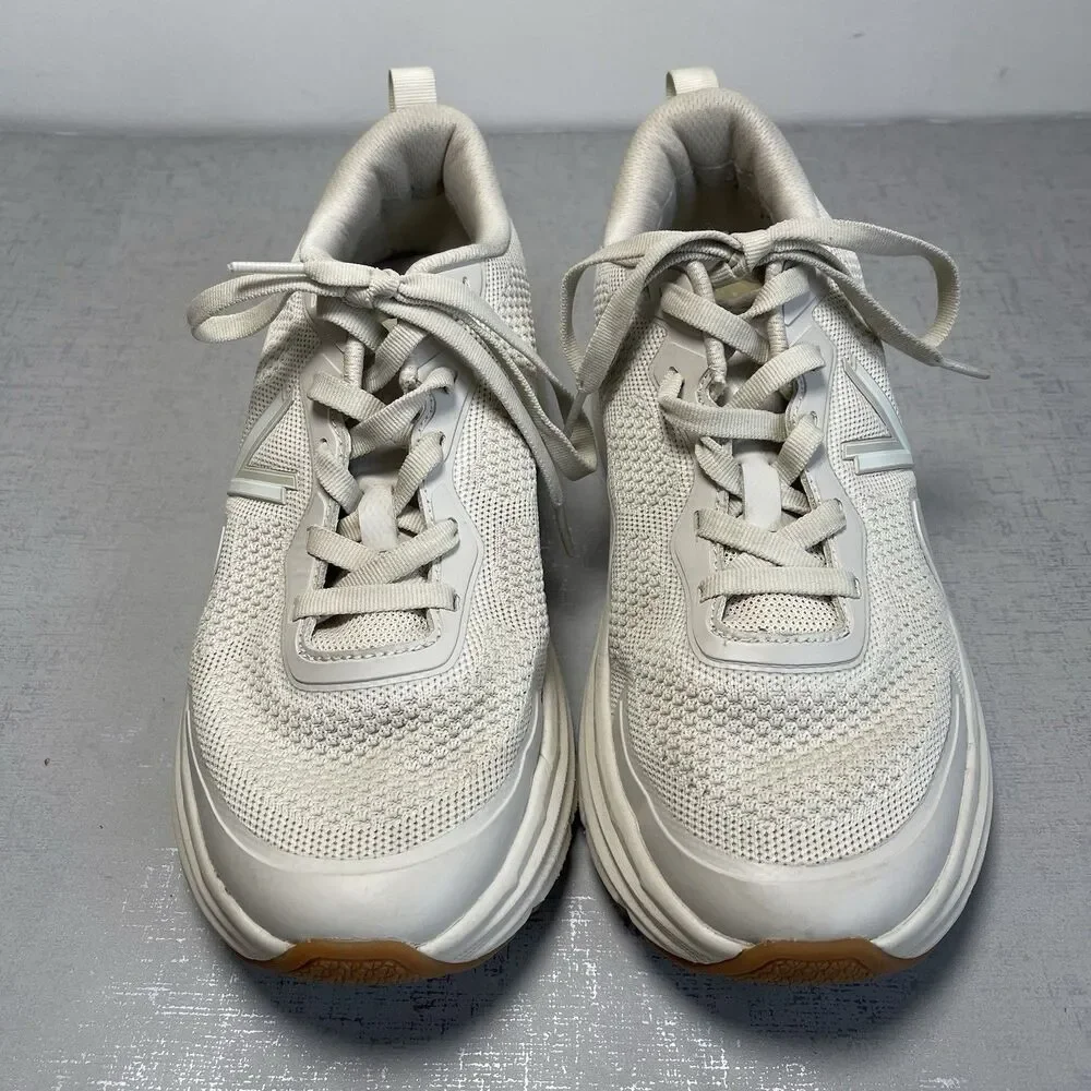 Vionic Womens Walk Max Chunky Sneakers 10.5 Wide Cream‎ Minimalist Arch Support